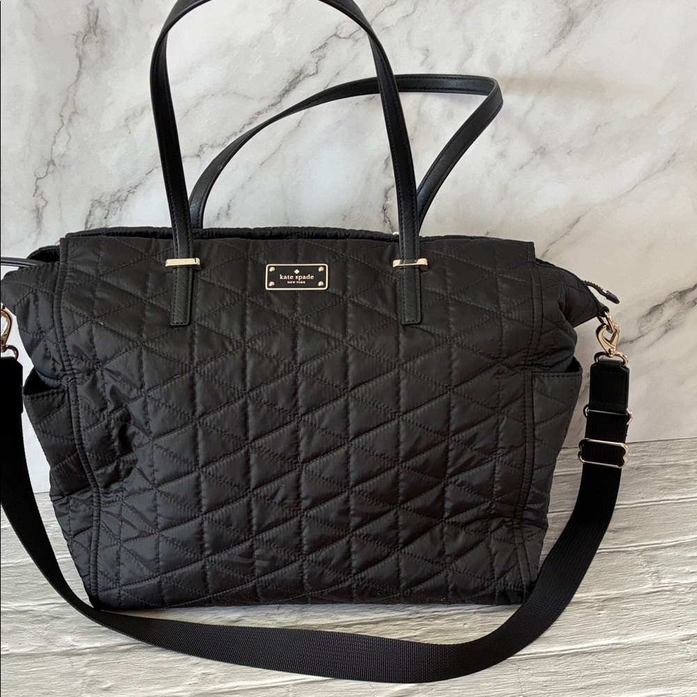 Kate Spade Wilson Road Quilted Kaylie Baby Diaper Tote Bag W/ Change Pad